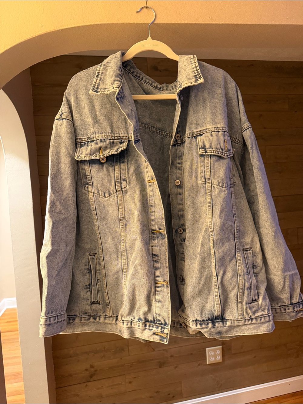 Amazon Light Blue Washed Denim Jacket - Women's Oversized Jean Jacket